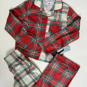 Art Class Red Multicolored Plaid Pajama Set Youth Kids